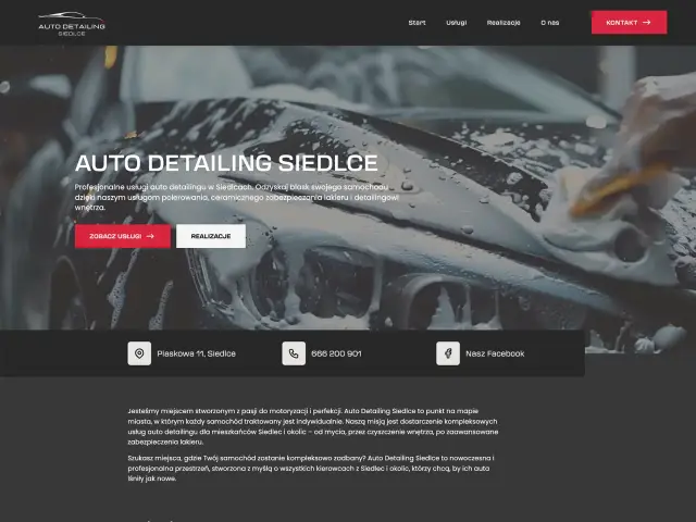 Strona dla Auto Detailing Siedlce