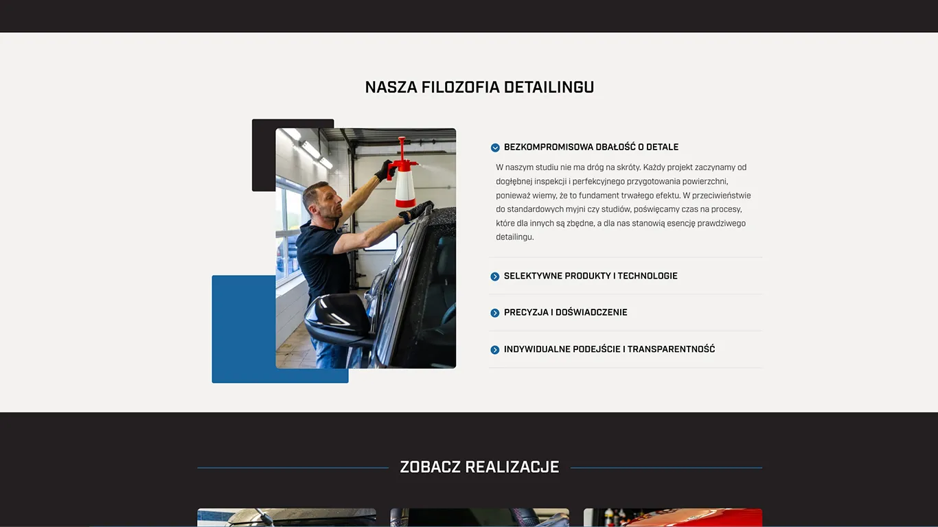 sekcja na stronie glownej dudzinski