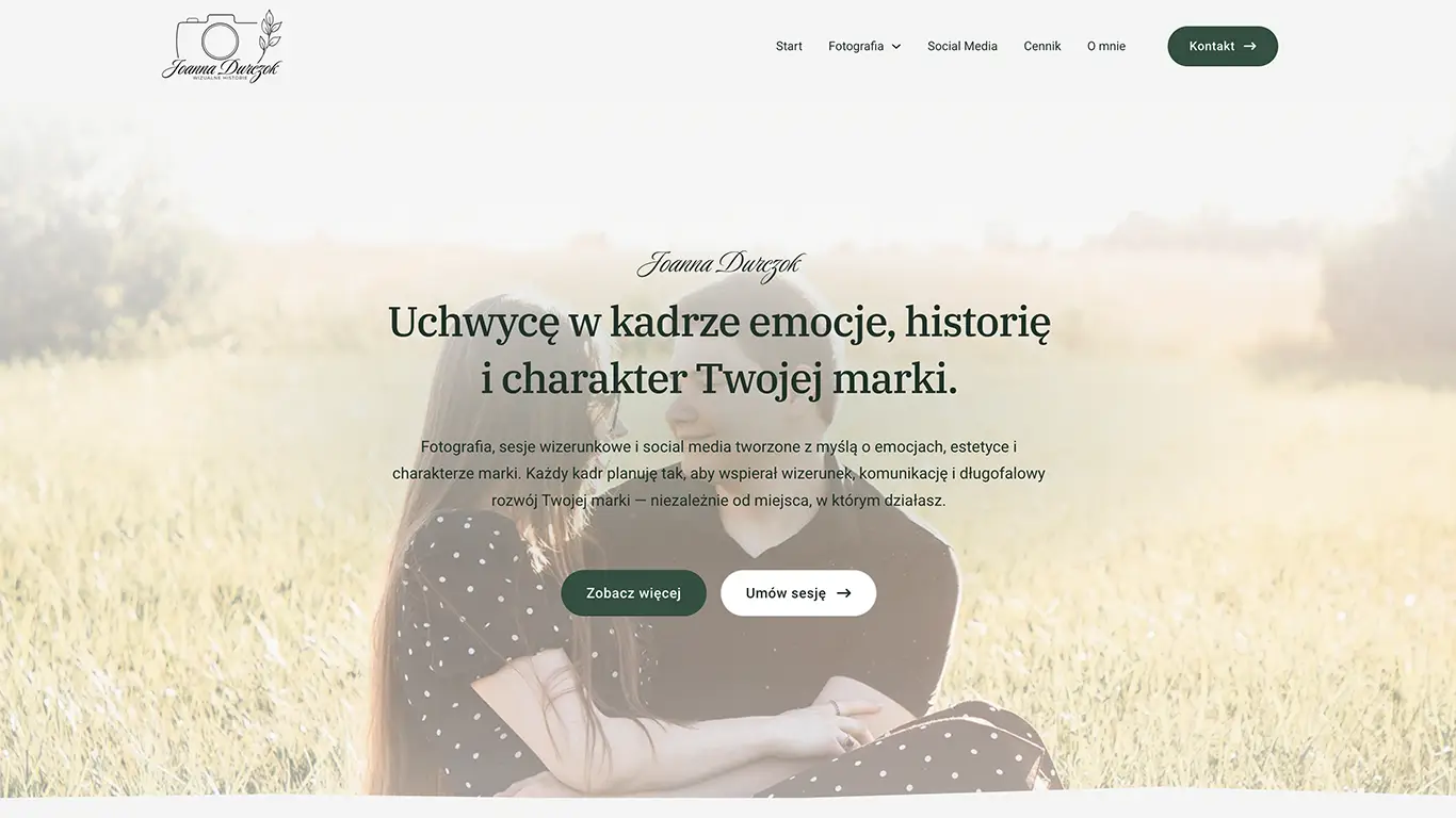 Fotograficzne portfolio dla Asi z Wizualne Historie